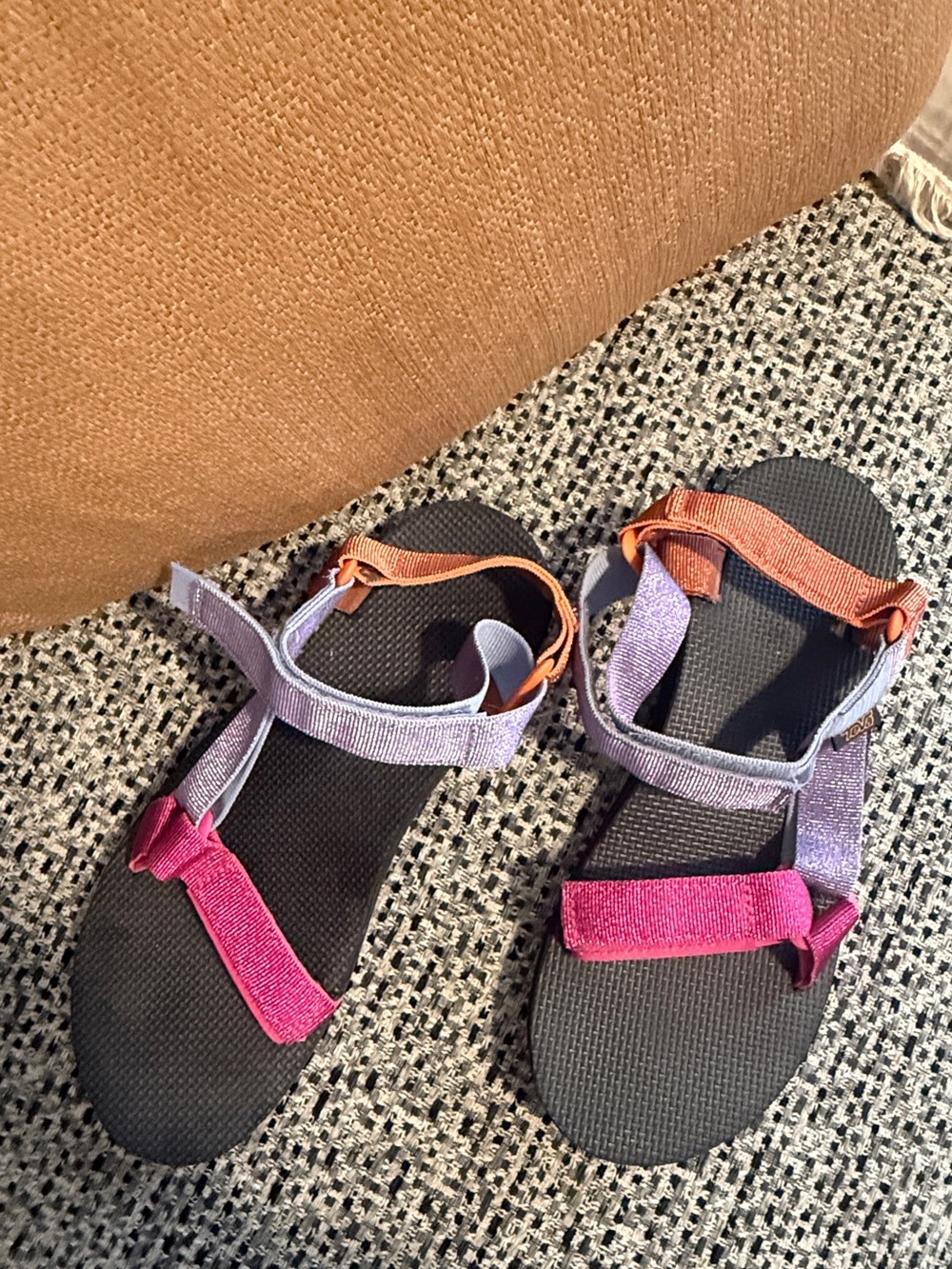 Teva Women Color Block  Sandals in Pink, Purple & Orange